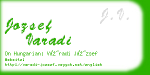 jozsef varadi business card